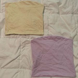 Tube top crop tops
